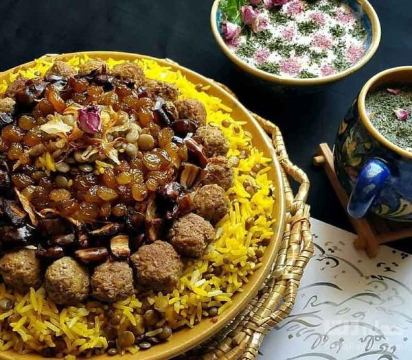 عدس پلو نذری و فوت و فن پخت آن